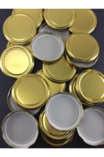 Konserve Kavanoz Kapağı Gold 50 Adet