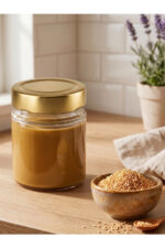 6 Adet GOLD Metal Derin Kapaklı Şeffaf Cam Bebek Mama Kabı Mumluk Reçel Kavanozu 156 ml - Görsel 4