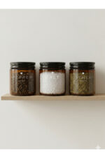 3'lü Amber Cam Diğer,Biber,Tuz Baharatlık Seti - Other, Pepper, Salt Yazılı Suya Dayanıklı Etiketli – 3'lü Set / 270 ml - Görsel 2