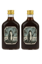 2 ADET NİHİLİST PENGUEN SUYA DAYANIKLI ETİKETLİ METAL GOLD KAPAKLI 200 ML COLD BREW ŞİŞESİ - Görsel 2