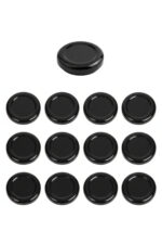 12 Adet Siyah Kavanoz Kapağı – 38 mm (250 ML kavanozlara uyumlu)