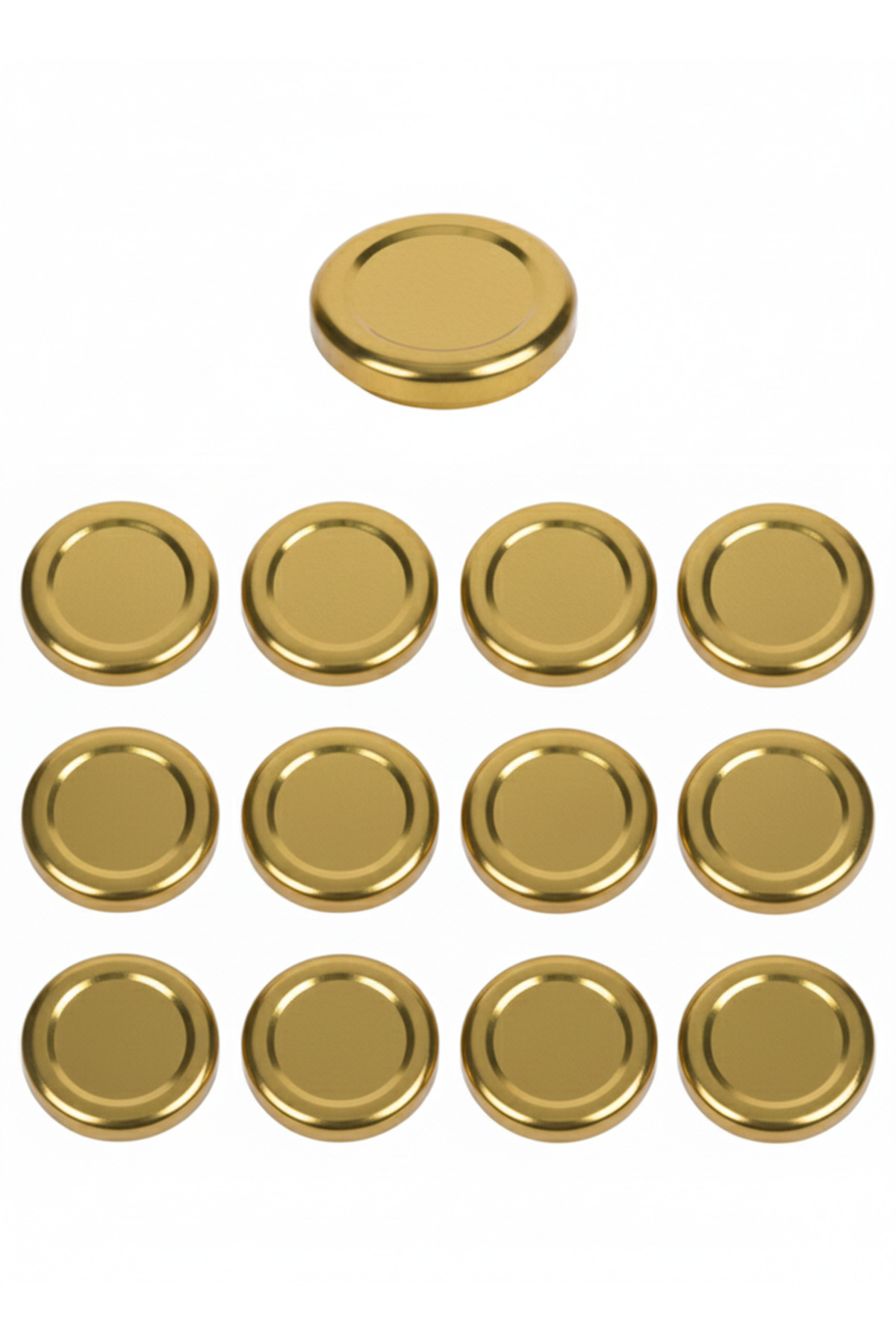1_org_zoom 12 Adet Gold Kavanoz Kapağı – 38 mm (250 ML kavanozlara uyumlu) - Görsel 1