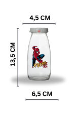 6 adet Sızdırmaz Beyaz Kapak Cam Süt Meşrubat Parti Şişesi Suluk 250ML - Görsel 3