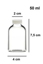 6 Adet Round Cam Ginger Shot Detox Şişesi Sızdırmaz Plastik Kapaklı Çok Amaçlı 50ml - Görsel 4