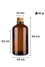 6 Adet Cam Shot Şişesi Sızdırmaz Metal Kapaklı Hediyelik Koku Süs Çok Amaçlı Kavanoz 50ml - Görsel 2