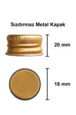 6 Adet Cam Shot Şişesi Sızdırmaz Metal Kapaklı Hediyelik Koku Süs Çok Amaçlı Kavanoz 50ml - Görsel 3