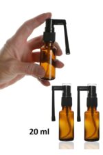 2 Adet Ağız Boğaz Spreyi Şişesi Amber Cam 20 Ml