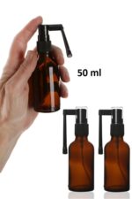 2 Adet Ağız Boğaz Spreyi Şişesi Amber Cam 50 Ml