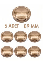 6 Adet Derin Bronz Metal Ergo Bebek Mama Reçel Fıstık Ezmesi Kavanoz Kapağı – 89 mm (700 cc kavanozlara uyumlu)