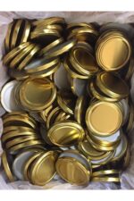 Konserve Kavanoz Kapağı Gold 50 Adet - Görsel 2