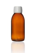 3 Adet Amber Cam Vitamin Şurup Takviye Gıda Içecek Medikal Ilaç Şişesi 150 Ml - Görsel 2