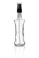 100ml Sprey Başlıklı Şeffaf Cam Şişe Kolonya Dezenfektan Şişesi - Görsel 2