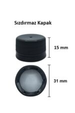 30 Adet Çok Amaçlı Şeffaf Cam Kare Maraska Şişe 500 ml - Sızdırmaz Kapaklı - Görsel 3