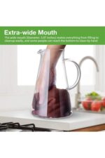 Lüx Metal Kapaklı Isıya Dayanıklı Borosilikat Cam Sürahi 1800ml - Görsel 4
